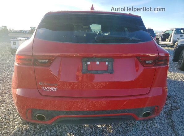 SADFL2FX4J1Z03494 2018 JAGUAR E-PACE Red Widok z tyłu