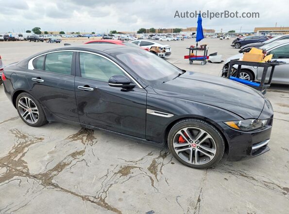 SAJAD4BV4HCP10345 2017 JAGUAR XF Black Передня права чверть