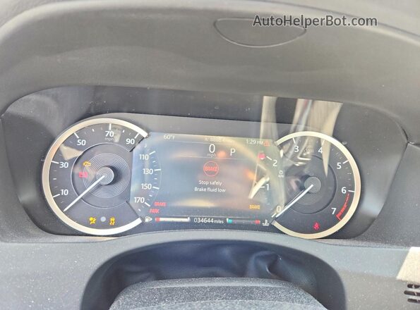 SAJAJ4FX0LCP56087 2020 JAGUAR XF Gray Vista del cuadro de instrumentos