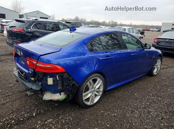 SAJAL4BV7HA964646 2017 JAGUAR XF Blue Задня права чверть
