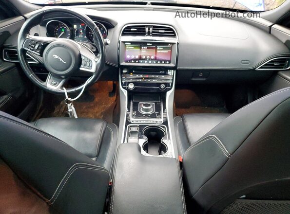 SAJAL4BV7HA964646 2017 JAGUAR XF Blue Вид панелі приладів