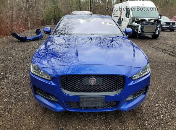 SAJAL4BV7HA964646 2017 JAGUAR XF Blue Вид спереду