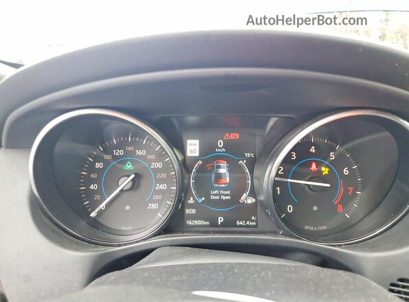 SAJAL4BV7HA964646 2017 JAGUAR XF Blue Вид щитка приладів