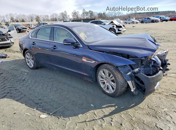 SAJBJ4BV7GCY17546 2016 JAGUAR XF Синий Передняя правая четверть