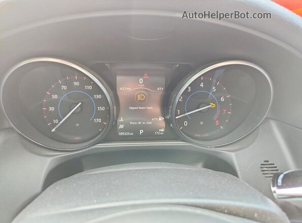 SAJBK4BV5GCY20328 2016 JAGUAR XF Серебряный Вид щитка приборов