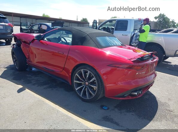 SAJD55FE4MCK69661 2021 JAGUAR F-TYPE Красный Задняя левая четверть
