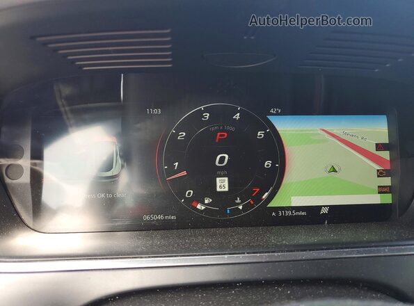 SAJDF1GX9MCK69306 2021 JAGUAR F-TYPE Белый Вид щитка приборов