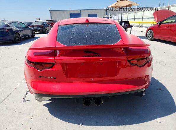 SAJDK1FV3JCK48488 2018 JAGUAR F-TYPE Красный Вид сзади