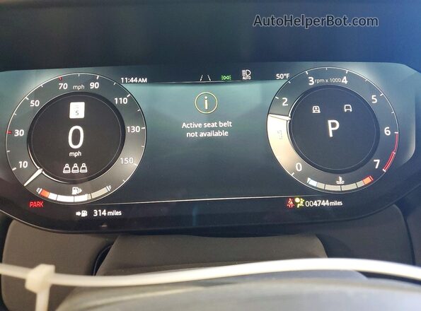 SAL1P9EU3SA465877 2025 LAND ROVER RANGE Gray ხელსაწყოთა პანელის ხედი