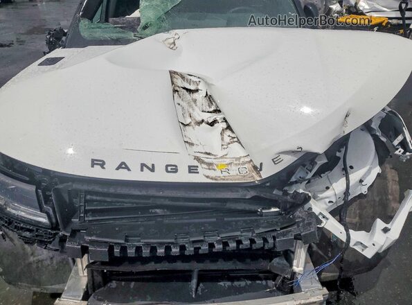SAL1P9EU8SA457533 2025 LAND ROVER RANGE White Vista del compartimento del motor