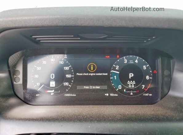 SALCL2FX3MH888148 2021 LAND ROVER DISCOVERY White Instrument cluster view