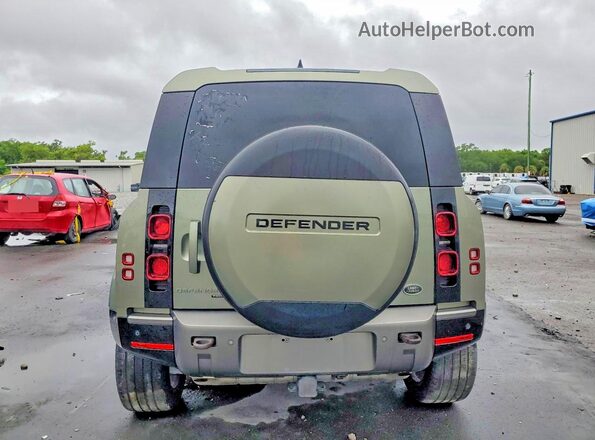 SALE2ERU6N2089595 2022 LAND ROVER DEFENDER Green Widok z tyłu