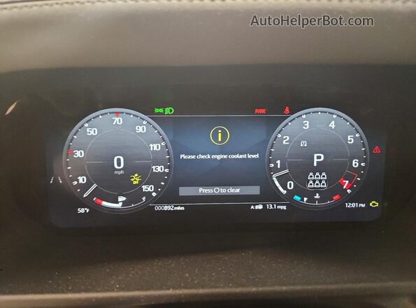 SALE2FEU3T2498050 2026 LAND ROVER DEFENDER White Vista del cuadro de instrumentos