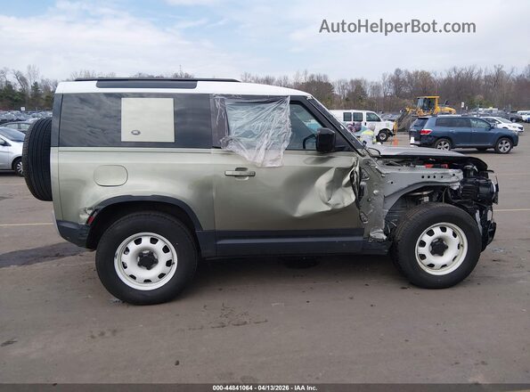 SALEJ6EX4P2124551 2023 LAND ROVER DEFENDER Зеленый Вид задней части салона
