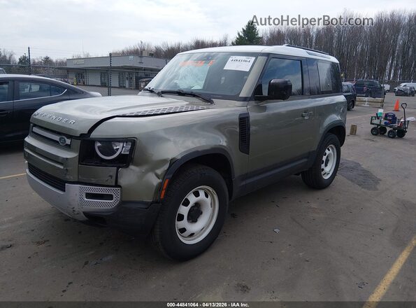 SALEJ6EX4P2124551 2023 LAND ROVER DEFENDER Зеленый Передняя левая четверть