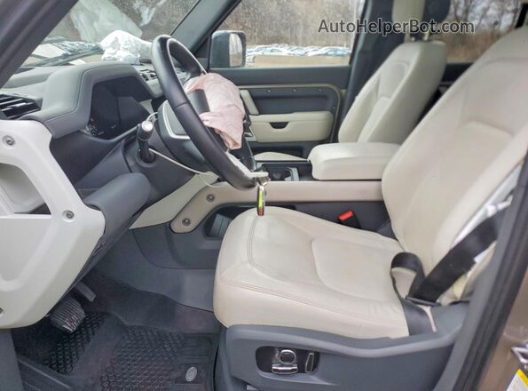 SALEPFEU6P2228558 2023 LAND ROVER DEFENDER Tan Vista interior delantera