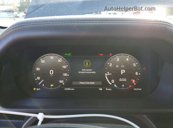 SALEWEEE0P2118322 2023 LAND ROVER DEFENDER Black Սարքավորումների վահանակի տեսք