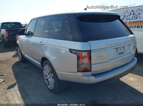 SALGS2EF1GA275553 2016 LAND ROVER RANGE ROVER Silver Trasero izquierdo
