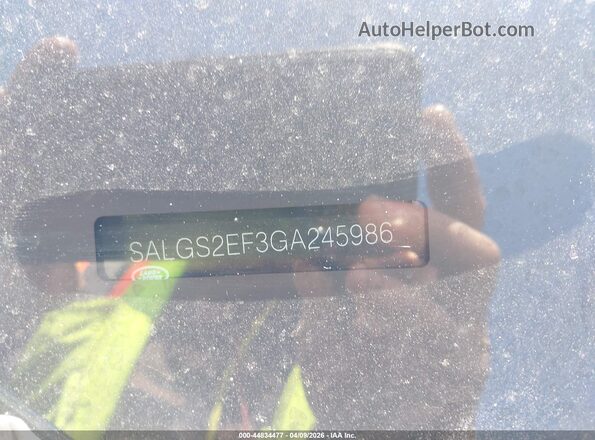 SALGS2EF3GA245986 2016 LAND ROVER RANGE ROVER Gray 