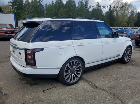 SALGS2EF7GA279848 2016 LAND ROVER RANGE Белый Задняя правая четверть