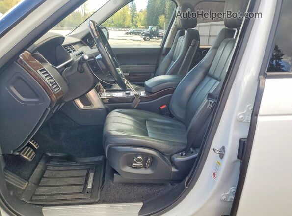 SALGS2EF7GA279848 2016 LAND ROVER RANGE Белый Вид салона спереди