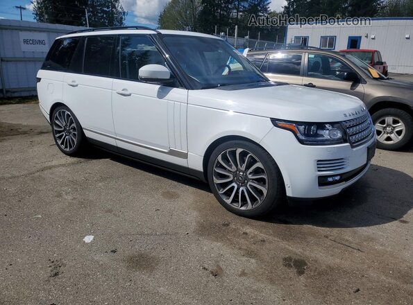 SALGS2EF7GA279848 2016 LAND ROVER RANGE Белый Передняя правая четверть