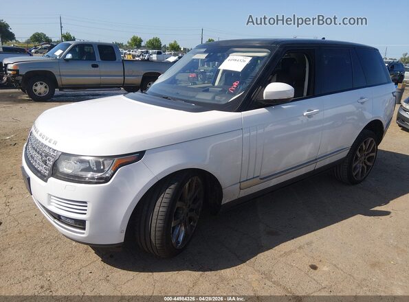SALGS2EF7GA281857 2016 LAND ROVER RANGE ROVER White წინა მარცხენა ხედი სამი მეოთხედიდან