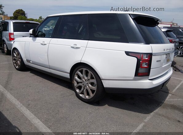 SALGS2FE0HA351982 2017 LAND ROVER RANGE ROVER Белый Задняя левая четверть