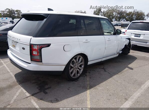 SALGS2FE0HA351982 2017 LAND ROVER RANGE ROVER Белый Задняя правая четверть
