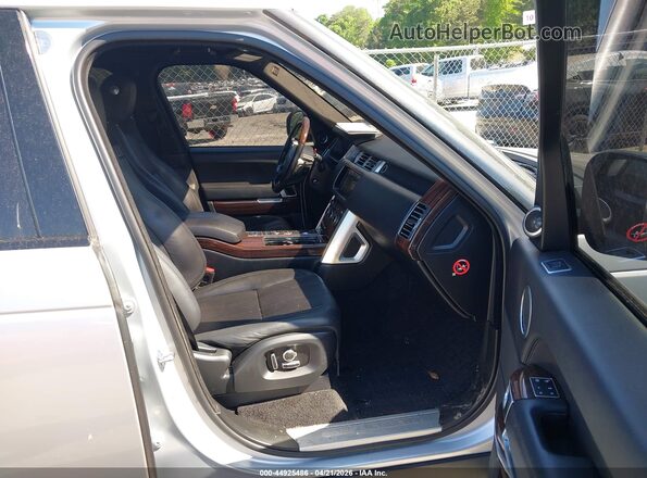 SALGS2FE2HA329031 2017 LAND ROVER RANGE ROVER Silver Widok wnętrza z przodu