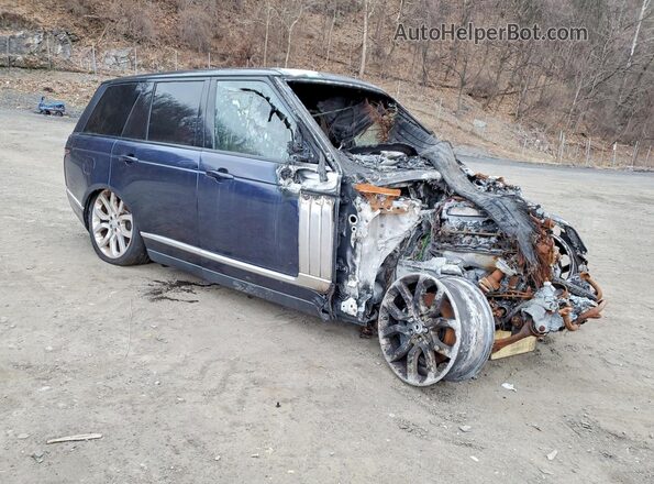 SALGS2FE2HA329417 2017 LAND ROVER RANGE Синий Передняя правая четверть