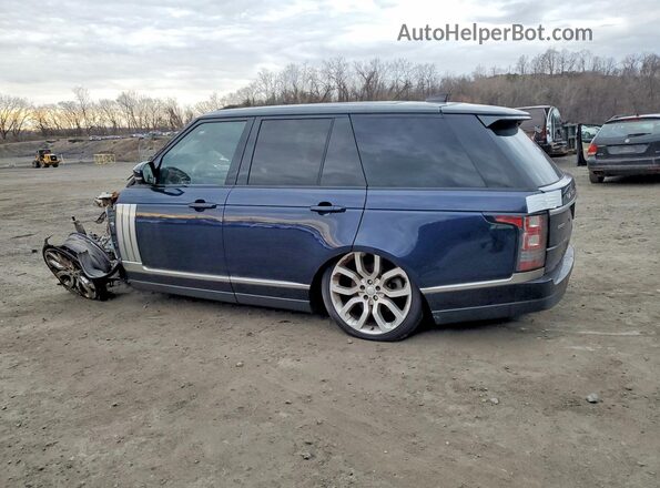 SALGS2FE2HA329417 2017 LAND ROVER RANGE Синий Задняя левая четверть