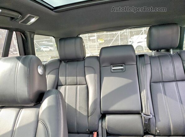 SALGS2FK8HA330531 2017 LAND ROVER RANGE White უკანა სავარძლების ხედი