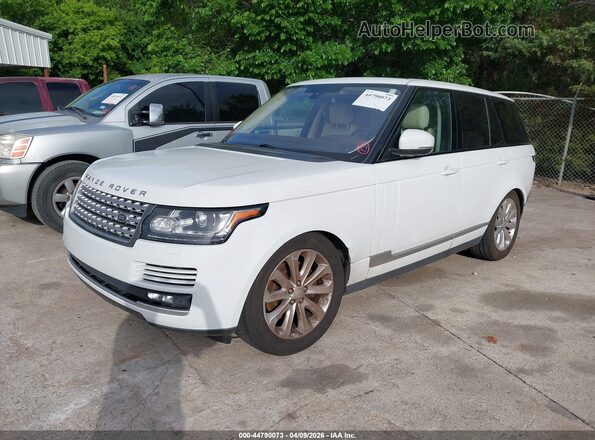 SALGS2KF9GA301675 2016 LAND ROVER RANGE ROVER Белый Передняя левая четверть