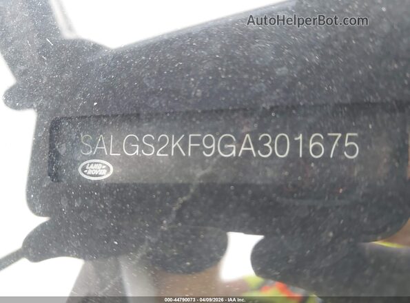 SALGS2KF9GA301675 2016 LAND ROVER RANGE ROVER Белый Вид подкапотного пространства
