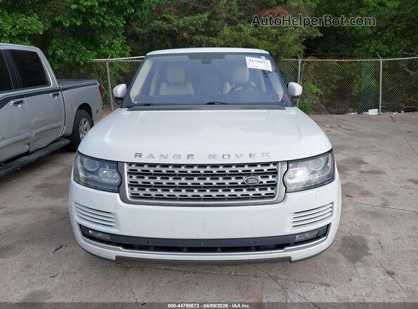 SALGS2KF9GA301675 2016 LAND ROVER RANGE ROVER Белый Вид щитка приборов