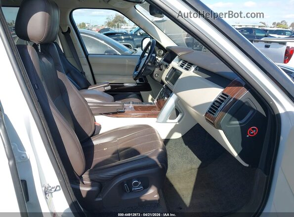 SALGS2PF7GA304955 2016 LAND ROVER RANGE ROVER White Widok wnętrza z przodu