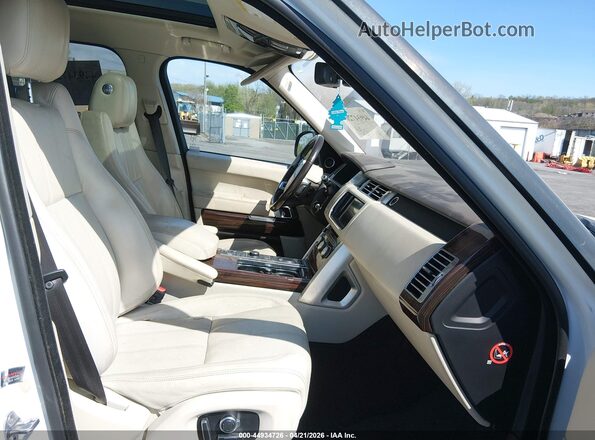 SALGS2PFXGA305002 2016 LAND ROVER RANGE ROVER White Front interior view