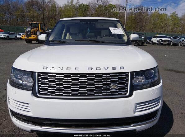 SALGS2PFXGA305002 2016 LAND ROVER RANGE ROVER White Instrument cluster view