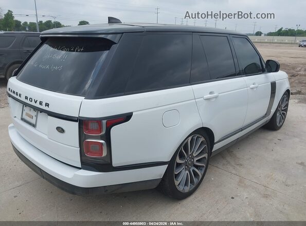 SALGS2RE5JA398801 2018 LAND ROVER RANGE ROVER Белый Задняя правая четверть