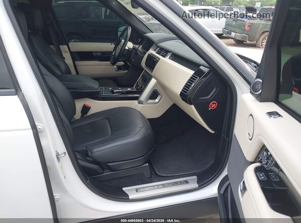 SALGS2RE5JA398801 2018 LAND ROVER RANGE ROVER Белый Вид салона спереди