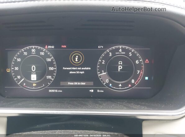 SALGS2RE6KA537349 2019 LAND ROVER RANGE ROVER White Vista de los asientos traseros