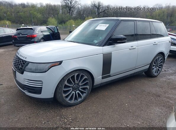 SALGS2RE6KA537349 2019 LAND ROVER RANGE ROVER White Vista tres cuartos delantera izquierda