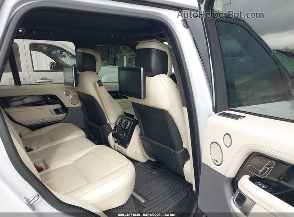 SALGS2RE6KA537349 2019 LAND ROVER RANGE ROVER White Vista de la etiqueta del VIN