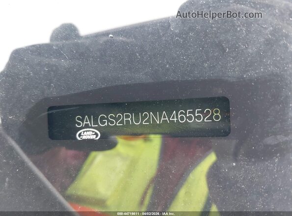 SALGS2RU2NA465528 2022 LAND ROVER RANGE ROVER Белый 