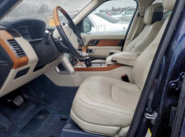 SALGS2SV1KA548298 2019 LAND ROVER RANGE Blue Widok wnętrza z przodu