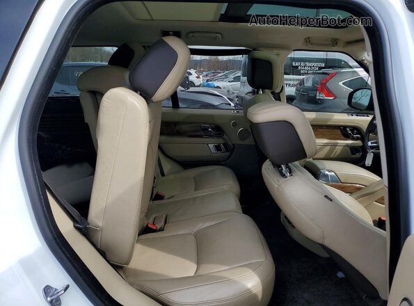 SALGS2SV2KA516833 2019 LAND ROVER RANGE White Widok wnętrza z tyłu