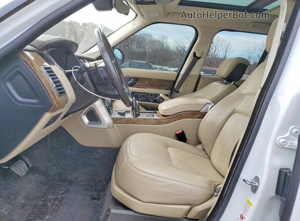 SALGS2SV2KA516833 2019 LAND ROVER RANGE White Widok wnętrza z przodu
