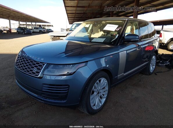 SALGS2SV5KA546893 2019 LAND ROVER RANGE ROVER Light Blue წინა მარცხენა ხედი სამი მეოთხედიდან