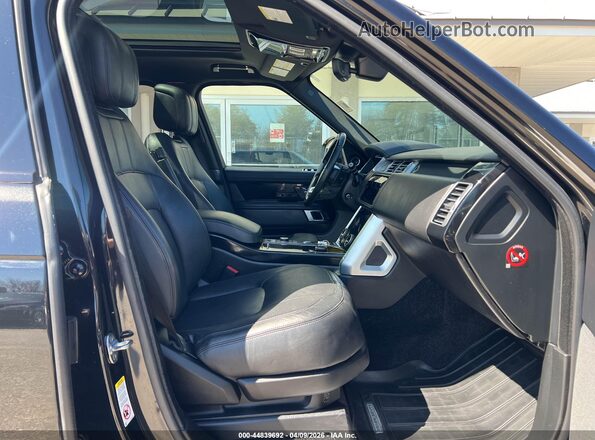 SALGS2SV8KA517596 2019 LAND ROVER RANGE ROVER Black Widok wnętrza z przodu